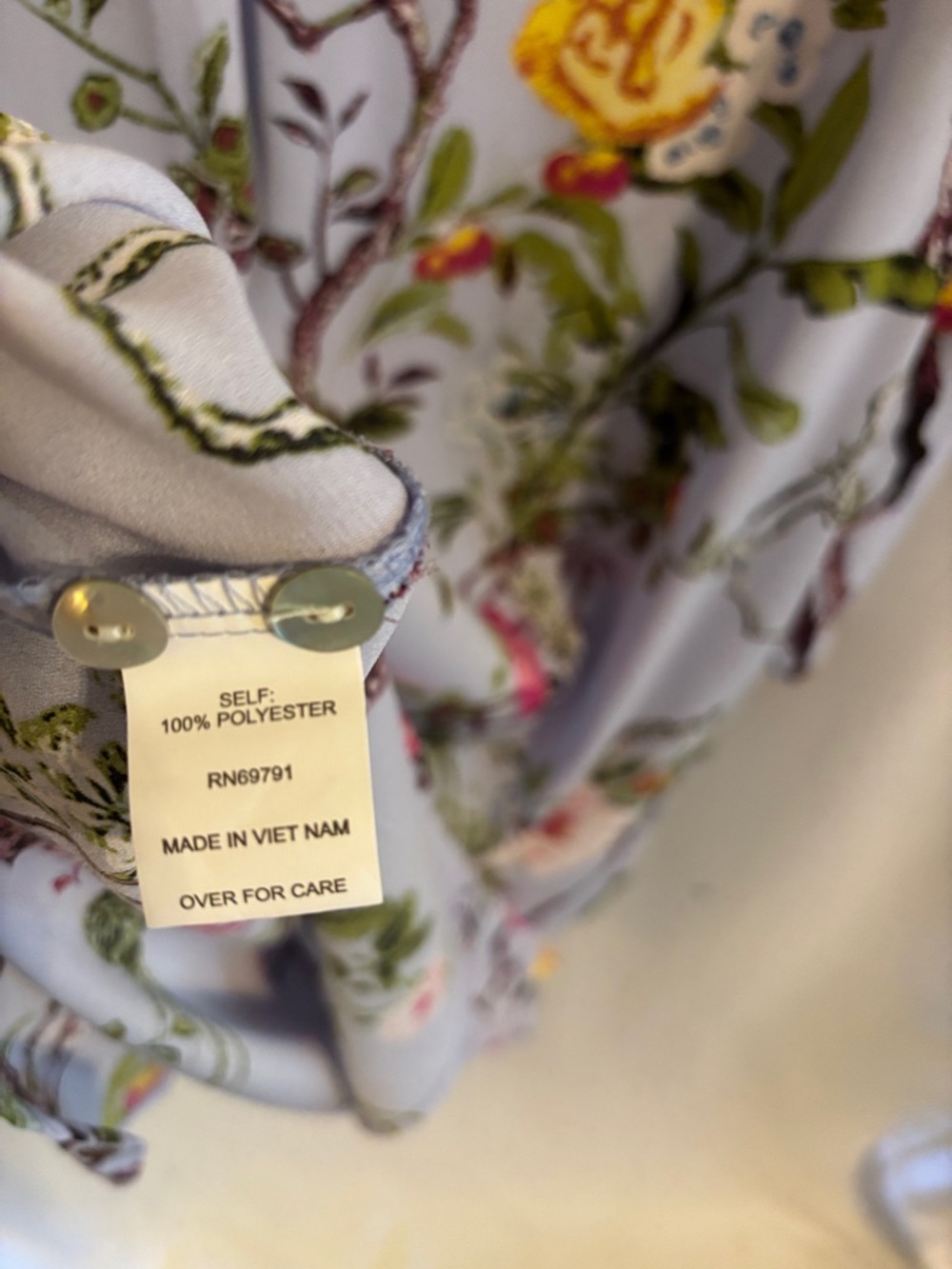 Fig and Flower Anthropologie Floral Boho tunic top size XL - Picture 9 of 9